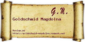 Goldschmid Magdolna névjegykártya